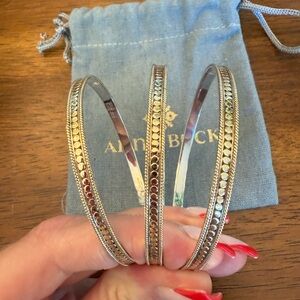 Anna Beck Silver and Gold Bangle Set- 3